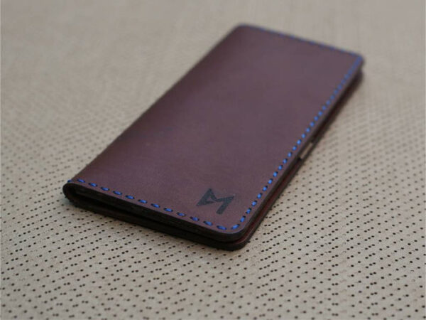 Soft Cow Leather Long Wallet Tan Brown