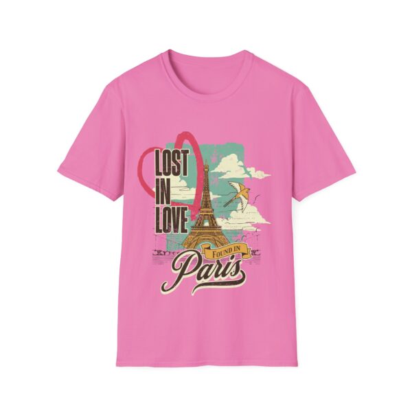 Lost in Love Paris T-Shirt, Unisex Graphic Tee, Romantic Gift, Travel Shirt, Valentine's Day, Casual Wear