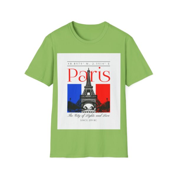 Parisian Vibes Unisex T-Shirt, Travel Tee, Gift for Travelers, City of Lights Shirt, Casual Wear, Holiday Apparel