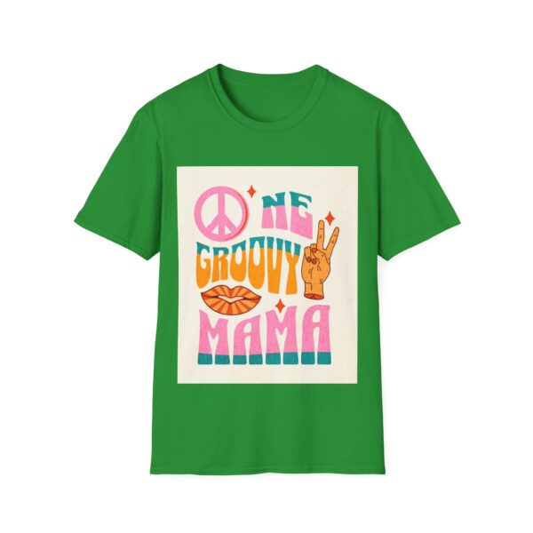 Groovy Mama Peace T-Shirt - Unisex Softstyle Tee for Moms