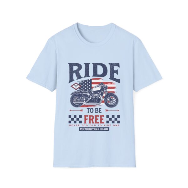Freedom Motorcycle T-Shirt | Unisex Ride to Be Free Tee, Biker Gift, Casual Wear, Summer Essential, Adventure Shirt